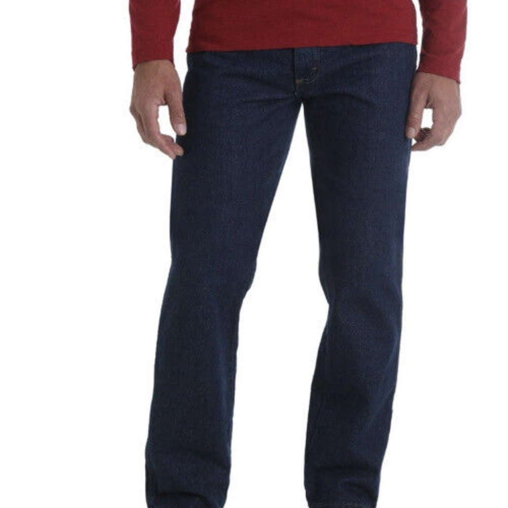 Rustler Wrangler Jeans Men's Size 48x30 Regular Fit Straight Leg Dark Wash‎ NEW